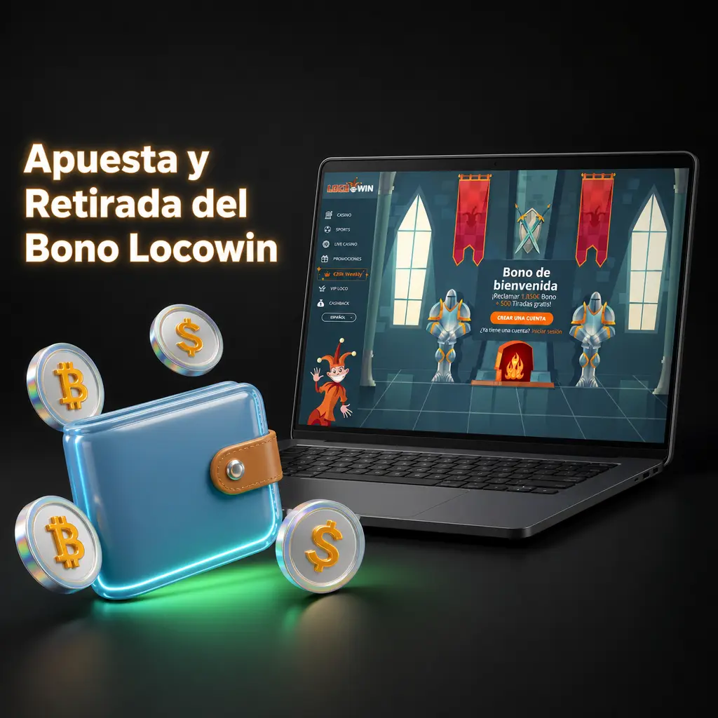 Requisitos de apuesta y retirada del bono Locowin: rollover x30, límite de ganancias y plazo de 30 días para cumplirlo.