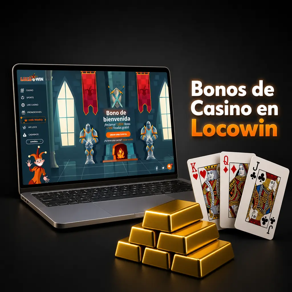 Bonos de casino en Locowin: bienvenida, recarga, cashback semanal y torneos con premios en tragaperras y mesas.