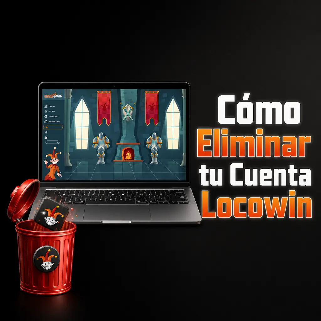 Pasos para eliminar o suspender temporalmente una cuenta en Locowin mediante la sección de Juego Responsable.