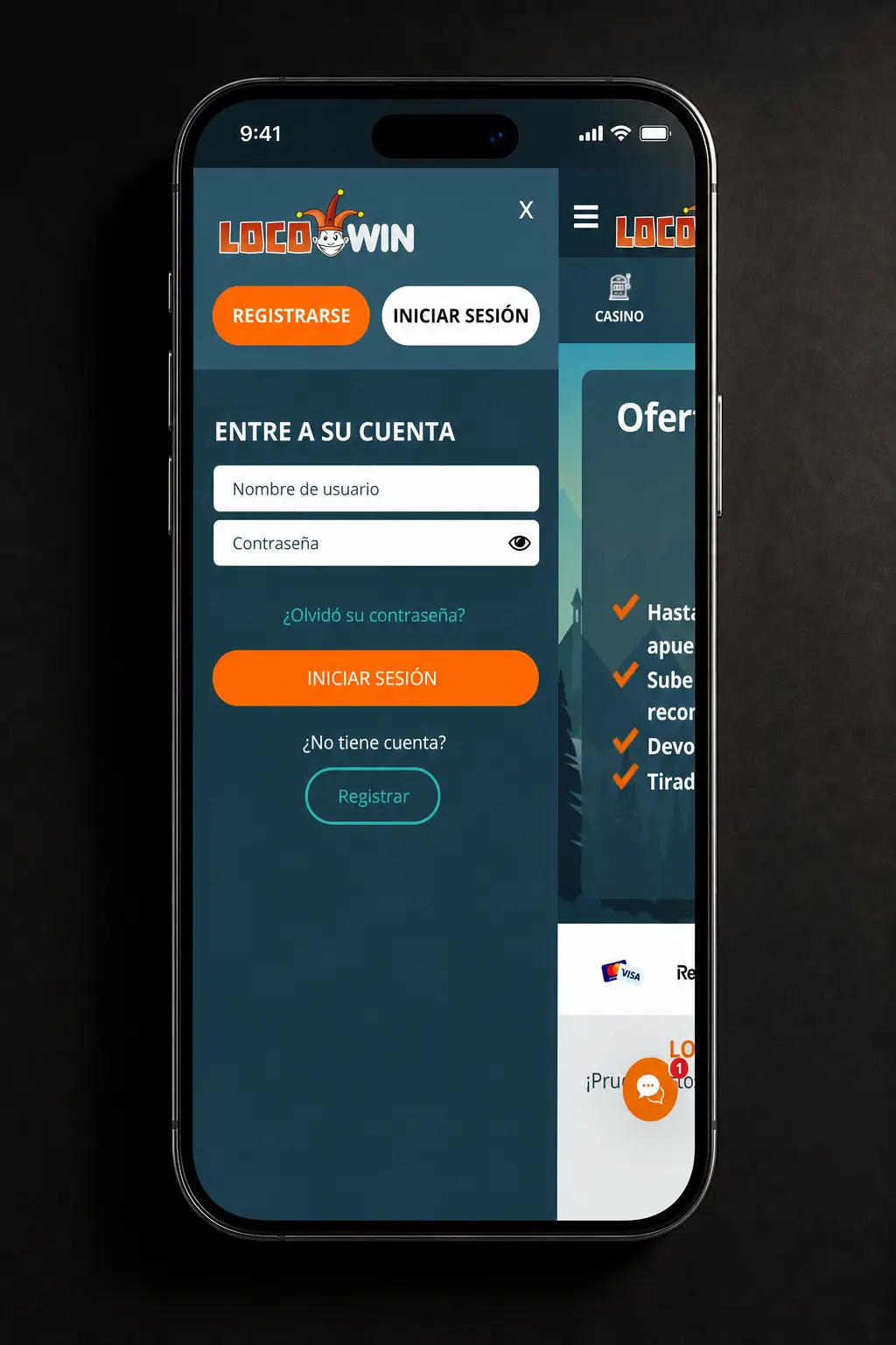 Captura de pantalla del proceso para hacer un depósito en Locowin desde España paso a paso.