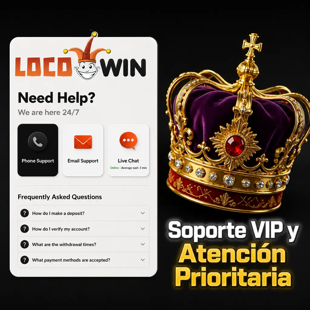 Soporte VIP de Locowin: atención prioritaria para jugadores de alto nivel con gestor asignado y respuesta rápida.