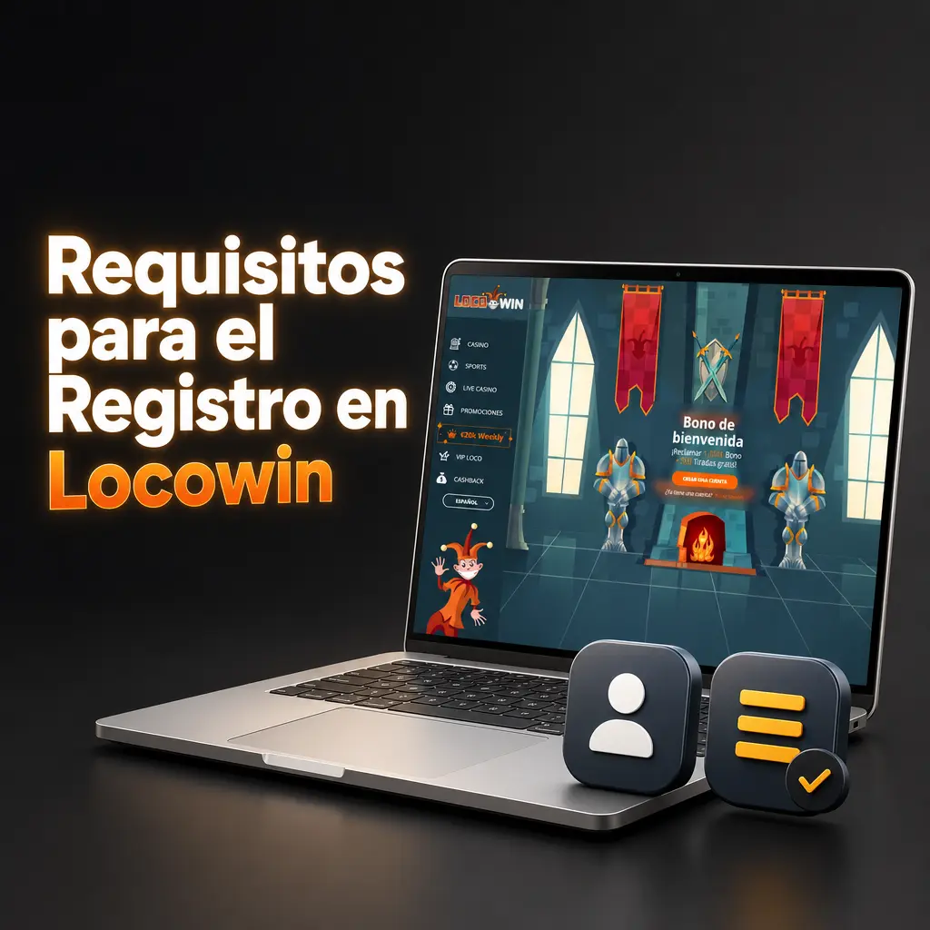 Requisitos para registrarse en Locowin: edad mínima, residencia en España, DNI o NIE válido y cuenta única por persona.